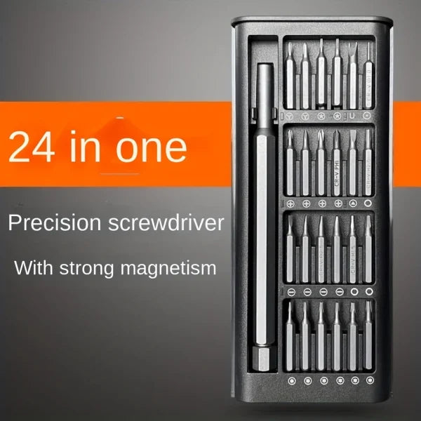 24 In 1 Precision Mini Magnetic Screwdriver Set, 24 In 1 Tool Kit.