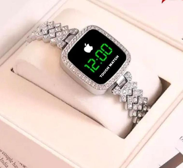 tylish Women's Water Resistant Quartz Watch - 1 Pc Square Dial with Chain Strap