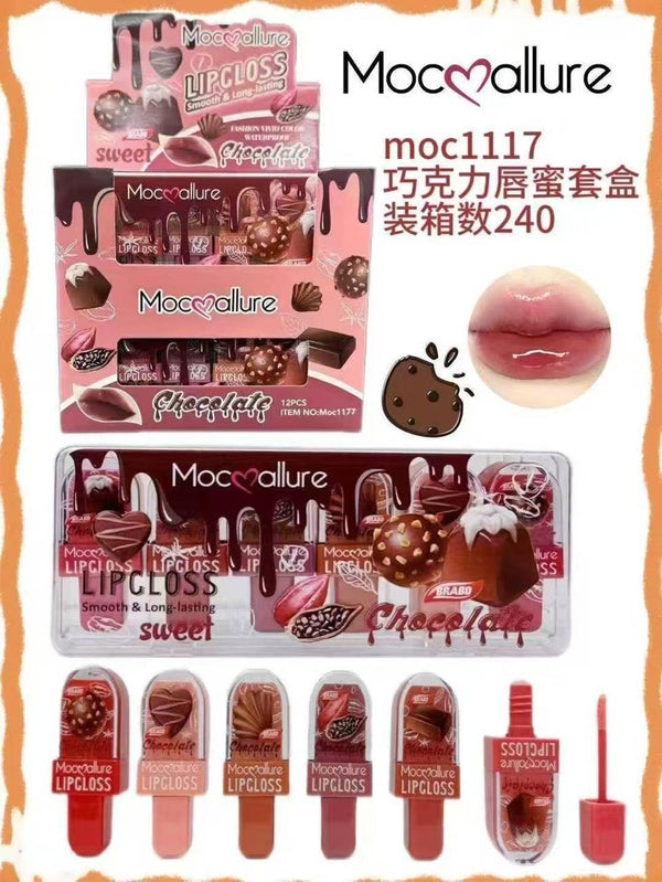 Multicolor High Pigmented Lip Gloss Set - 6 Pcs of Creamy Vibrant Shades