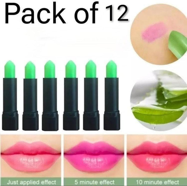 Moisturizing High Pigmented Lip Balm - 12 Pcs Shades of Pink