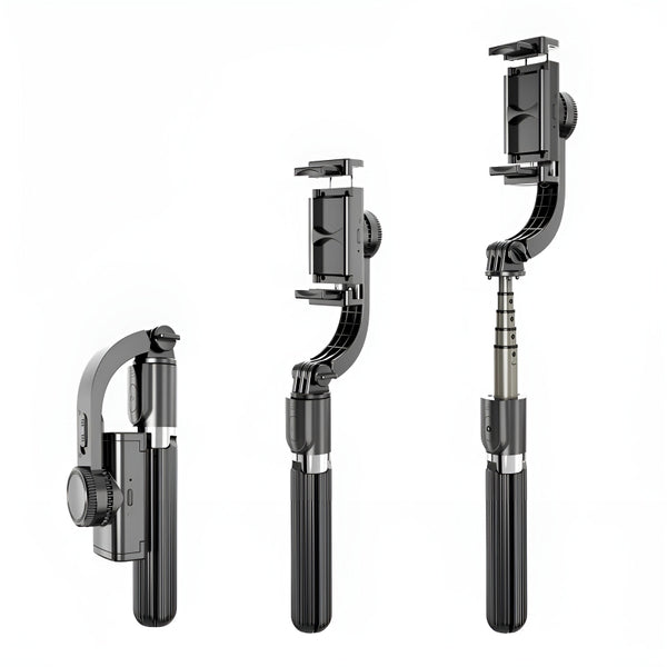L08 Tripod Handheld Gimbal Stabilizer Selfie Stick – 360° Rotation, Wireless Remote, Anti-Shake, Aluminum Alloy, Compatible with Android/iOS